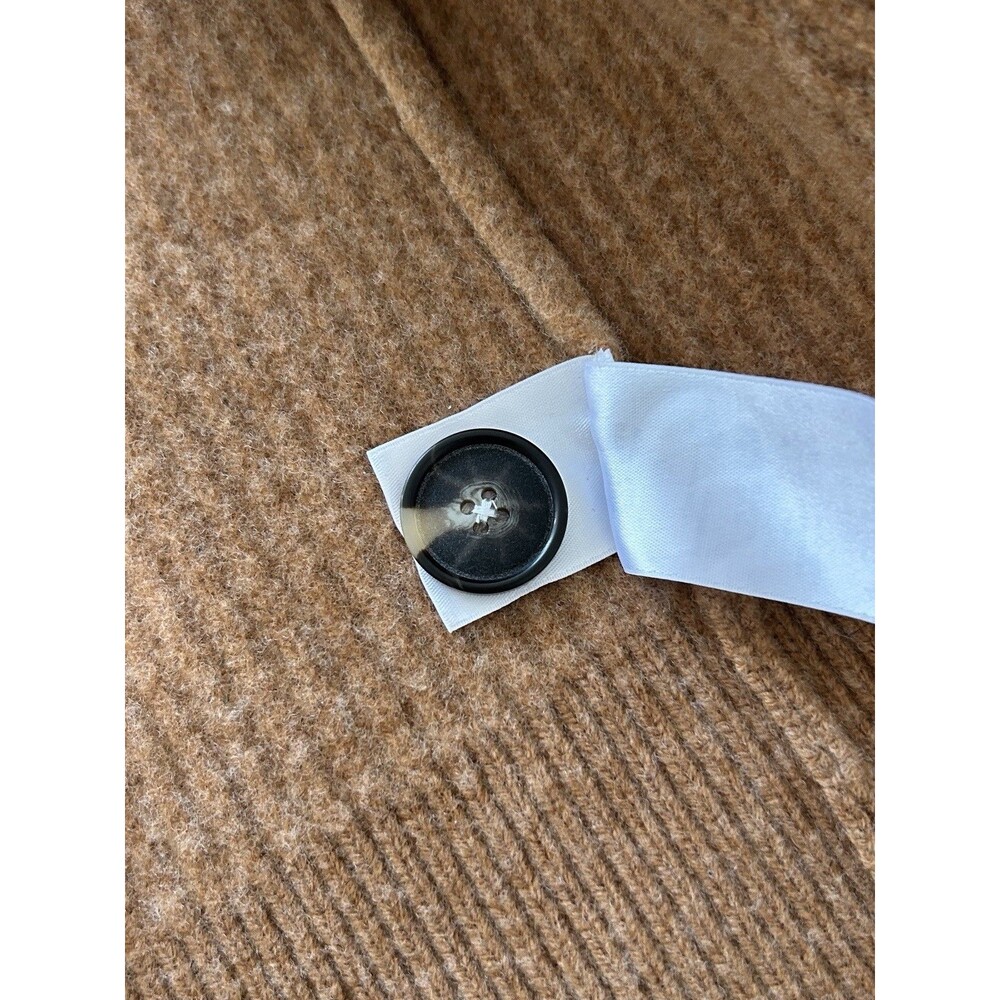 Everlane Womens Cardigan XS Felted Merino Sweater Chunky KNIT DEEP CAMEL COLOR - Picture 14 of 15